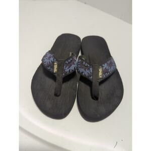 Teva Thong Flip Flop Sandals Black Purple/Blue Women's Size 6